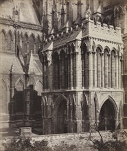 Lincoln Cathedral: The Galilee Porch, c. 1857. Creator: Roger Fenton (British, 1819-1869).