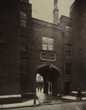 Lincoln's Inn, Gate House, 1876. Creator: Alfred H. Bool (British); album issued by The Society for Photographing the Relics of Old London; John Bool (British), and.
