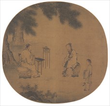 Listening to the Qin (Zither), 1150 - after 1225. Creator: Liu Songnian (Chinese, c. 1150-after 1225).