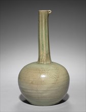 Long-necked Bottle with Incised Floral Design, 918-1392. Creator: Unknown.