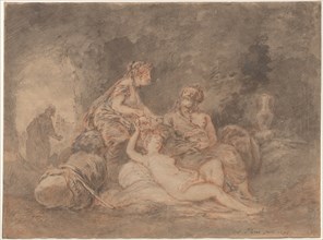 Lot and His Daughters, 1756. Creator: Antoine Pesne (French, 1683-1757).