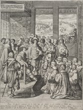 Louis XIII Receiving a Deputation of Magistrates. Creator: Abraham Bosse (French, 1602-1676).