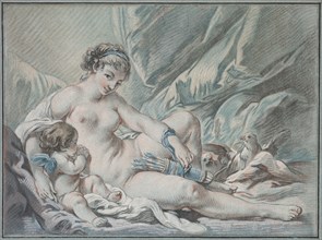 Love Requests Venus to Return His Weapons to Him, 1768. Creator: Louis-Marin Bonnet (French, 1736-1793).