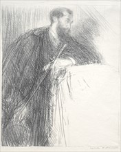 Lucien Pissarro, 1895. Creator: Charles Hasslewood Shannon (British, 1863-1937).