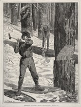 Lumbering in Winter, 1871. Creator: Winslow Homer (American, 1836-1910).