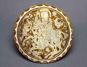 Luster Dish with Polo Player, 1170-1200. Creator: Unknown.