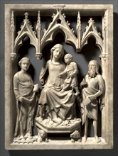 Madonna and Child with Saints Catherine and John the Baptist, c. 1340-1350. Creator: Giovanni di Agostino (Italian, c. 1310-1370).