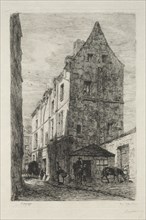 Maison dite de la Reine Blanche, Rue de Marmousets. Creator: Alfred Alexandre Delauney (French, 1830-1894).