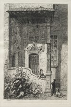 Maison dite de la Reine Blanche, Rue St. Hippolyte. Creator: Alfred Alexandre Delauney (French, 1830-1894).