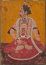 Man Dhata in Yogi Position, c. 1690-1700. Creator: Unknown.
