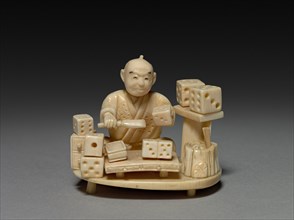 Man with Dice, c 1800s. Creator: Unknown.