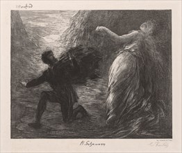 Manfred and Astarté, 1879. Creator: Henri Fantin-Latour (French, 1836-1904).