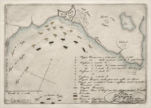 Map of the Battle of Sinope, 1853. Creator: Charles Meryon (French, 1821-1868).