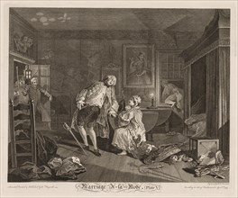 Marriage à la Mode: The Death of the Earl, 1745. Creator: William Hogarth (British, 1697-1764).