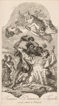 Martyrdom of St. Stephen. Creator: Giovanni Domenico Tiepolo (Italian, 1727-1804).
