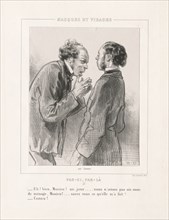 Masques et Visages: Par-ci, Par-la, 1850s. Creator: Paul Gavarni (French, 1804-1866).
