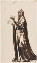 Mater Dolorosa (Mourning Mother), 1776. Creator: George Romney (British, 1734-1802).