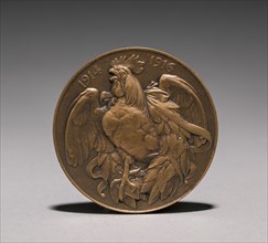 Medal (reverse), 1914-1916. Creator: Auguste Dujardin (French, 1847-1918).
