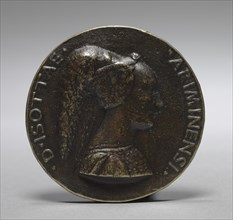Medal of Isotta degli Atti da Rimini (obverse), 15th century. Creator: Matteo de' Pasti (Italian, 1420-1467/68).