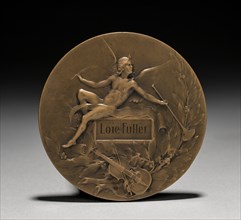 Medal Presented to Loïe Fuller by the French Government: Allegory of Music (reverse). Creator: Marie Alexandre Lucien Coudray (French, 1864-1932).