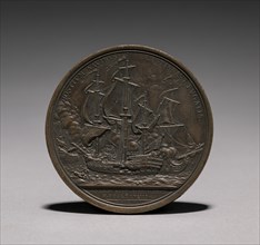 Medal: John Paul Jones (reverse). Creator: Jules Dupré (French, 1811-1889).