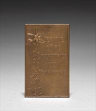 Medallion: Jeanne dArc (reverse). Creator: Daniel Dupuis (French, 1819-1899).