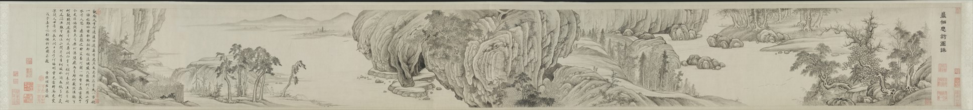 Meditative Visit to a Mountain Retreat: In Picture and in Words, 1648. Creator: Xiang Shengmo (Chinese, 1597-1658).