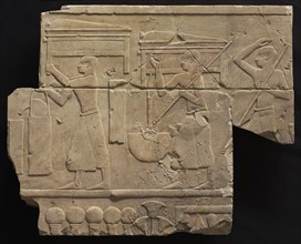 Men Bearing Tomb Equipment, 667-647 BC. Creator: Unknown.