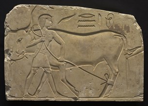 Men Trussing an Ox, 667-647 BC. Creator: Unknown.