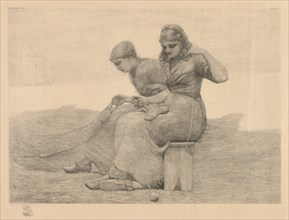 Mending the Nets. Creator: Winslow Homer (American, 1836-1910).