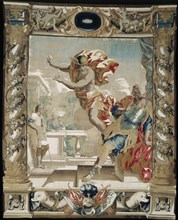 Mercury tells Aeneas to Leave Carthage, 1679. Creator: Giovanni Francesco Romanelli (Italian, 1610-1662); Michael Wauters (Flemish, 1679).