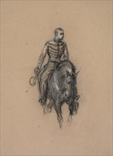 Militaire a cheval (Soldier on Horseback), c. 1860. Creator: Isidore Pils (French, 1813/15-1875).