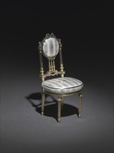Miniature Chair, 1896-1906. Creator: Peter Carl Fabergé (Russian, 1846-1920), firm of.