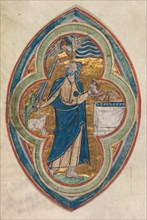 Miniature Excised from a Compendium in historiae genealogia Christi?, 1200-1250. Creator: William de Brailes (English, active c. 1230), workshop of.