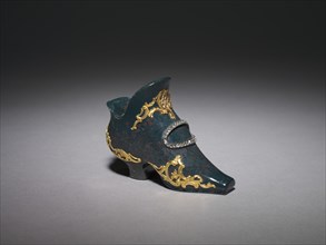 Miniature Shoe, before 1903. Creator: House of Fabergé (Russian, 1842-1918); Mikhail Evlampievich Perkhin (Russian, 1860-1903), attributed to.