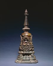 Miniature Votive Stupa, c. 1000s. Creator: Unknown.