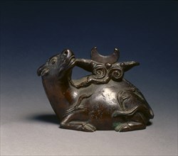 Mirror Stand in the Shape of an Ox, mid 17th Century - early 20th Century. Creator: Unknown.