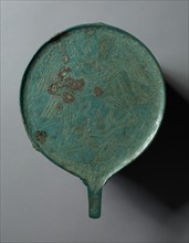 Mirror with Engraved Scene, 400-350 BC. Creator: Unknown.
