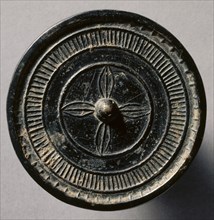 Mirror with Four Leaves, 1100s-1200s. Creator: Unknown.