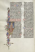 Missale: Fol. 124v: Christ holding the Cross, 1469. Creator: Bartolommeo Caporali (Italian, c. 1420-1503).
