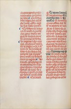 Missale: Fol. 173v: Music for "Alleluia" etc. at beginning of Easter, 1469. Creator: Bartolommeo Caporali (Italian, c. 1420-1503).
