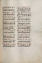 Missale: Fol. 177: Music for various ordinary prayers, 1469. Creator: Bartolommeo Caporali (Italian, c. 1420-1503).