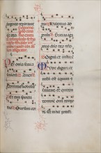 Missale: Fol. 179: Music for various ordinary prayers, 1469. Creator: Bartolommeo Caporali (Italian, c. 1420-1503).