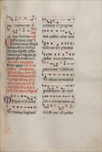 Missale: Fol. 181: Music for various ordinary prayers, 1469. Creator: Bartolommeo Caporali (Italian, c. 1420-1503).