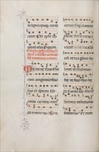 Missale: Fol. 182v: Music for various ordinary prayers, 1469. Creator: Bartolommeo Caporali (Italian, c. 1420-1503).