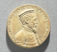 Model for a Medal of Adrien de la Deuse at Age 23, c. 1550-1575. Creator: Jacob Zagar (Flemish), attributed to.