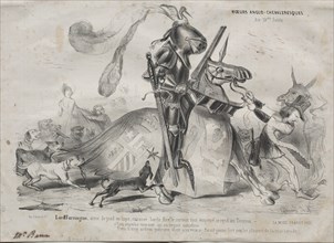 Moeurs Anglo-chevaleresques, 1839. Creator: Edouard de N___ (French); La Mode.