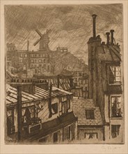 Montmartre, le Moulin de la Gallette, 1897. Creator: Eugène Bejot (French, 1867-1931).