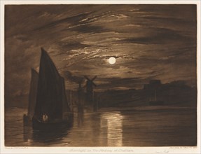 Moonlight on the Medway at Chatham, 1920. Creator: Joseph Mallord William Turner (British, 1775-1851).