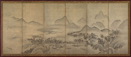 Moonlit Landscape (one of a pair), late 1500s. Creator: Unknown.